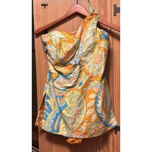 Vintage TINA LESER ORIGINAL BY GABAR One Shoulder SWIMSUIT